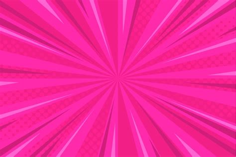 Free Vector Pink Comic Background With Halftone