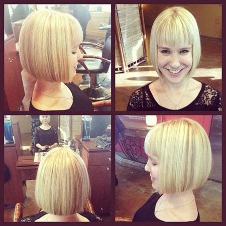 But if you want to a bob with asymmetrical shape and long pieces surrounding the face is very flattering. 15 Graduated Bob Hairstyles with Fringe | Bob Hairstyles ...