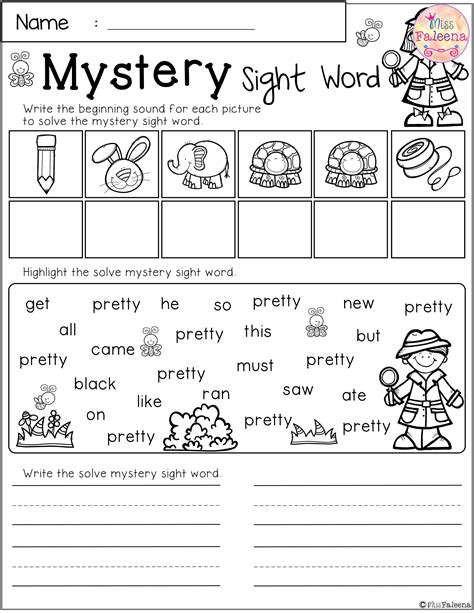 2nd Grade Sight Words Worksheets Pdf Free William Hoppers Addition