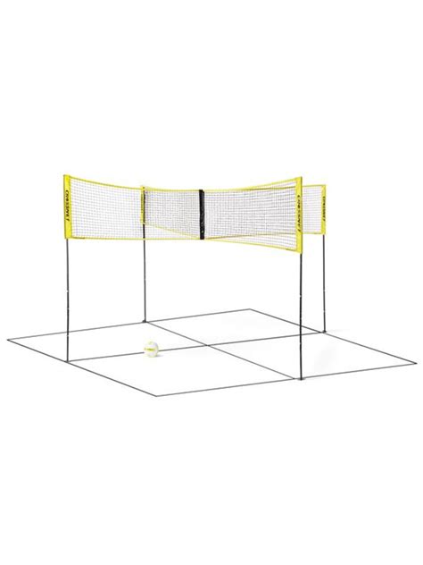 Four square balls, 8.5 inch playground ball for kids outdoor dodgeball kickball handball game with hand pump (4 pack) 670-0426 CROSSNET Four Square Volleyball Net and Game Set ...