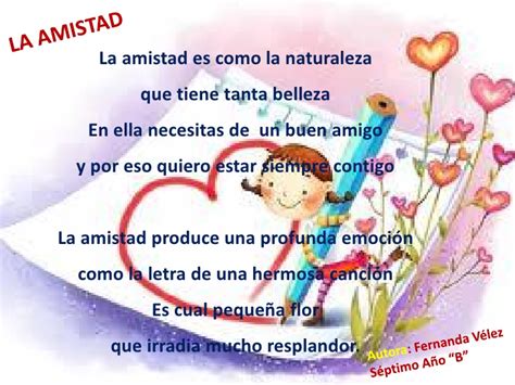 Poemas cortos de amistad con autor - Imagui