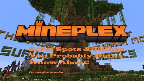 Mineplex Secret Places And Things In The Lobby Youtube
