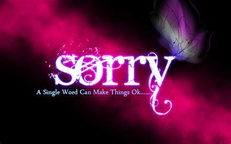 Sorry Wallpapers Wallpaper Cave