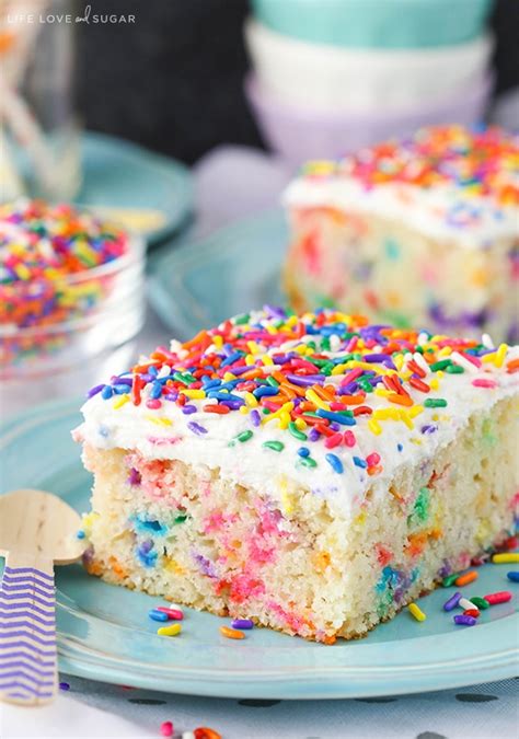 Easy Homemade Funfetti Cake Life Love And Sugar