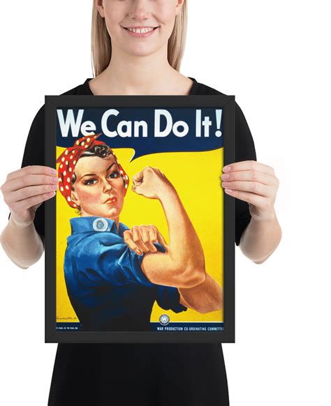 We Can Do It Png We Can Do It Classic Framed Wwii Propaganda Poster