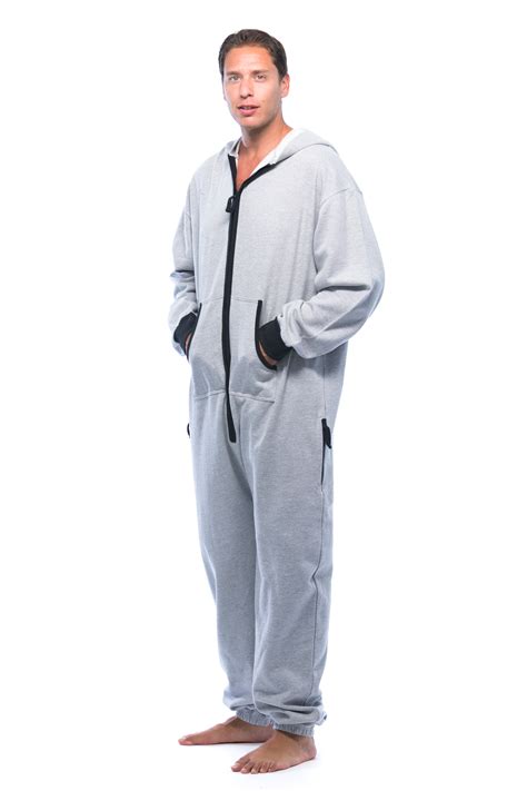 6454 Blk L Followme Jumpsuit Adult Onesie With Patches Pajamas Ebay