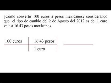 Maybe you would like to learn more about one of these? ¿Cómo convertir euros a pesos mexicanos? - YouTube