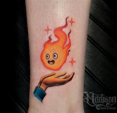 Calcifer From Howls Moving Castle Tattoo By Madison Brewington At