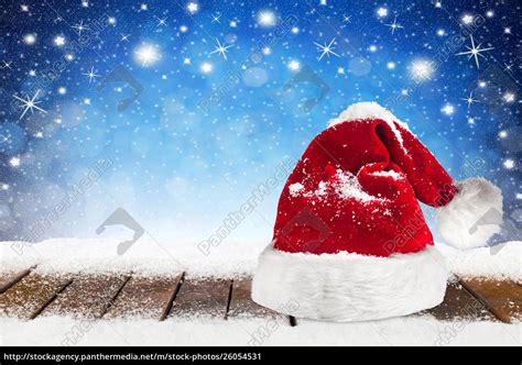 christmas xmas background with santa claus hat - Stock Photo - #26054531 - PantherMedia Stock Agency