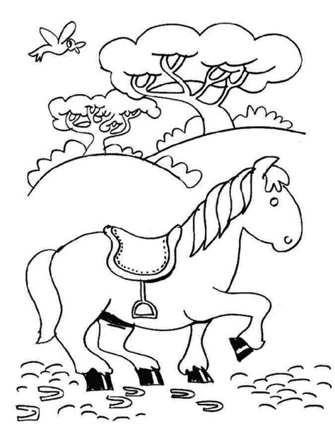 Konji Bojanke Za Printanje Sketch Coloring Page