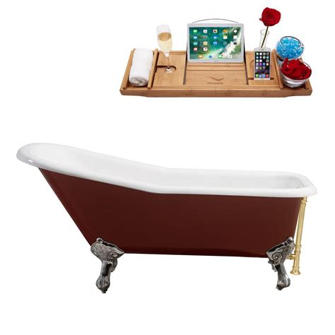 Invest in the best whirlpool tub that perfectly suits your needs and have the best relaxing baths every day. Streamline 66 in. Cast Iron Clawfoot Non-Whirlpool Bathtub ...
