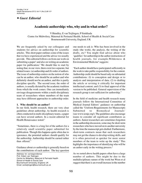 Example Of Scientific Paper Types Of Scientific Articles Publishing