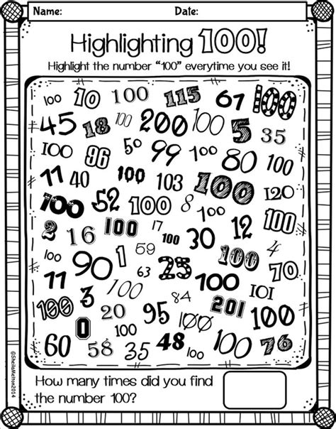 100th day of school no prep activities perfect for centers morning work or 100th day of school