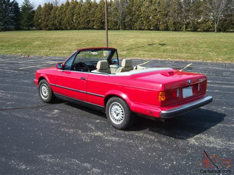 1987 Bmw 325i Convertible Red Cabrio E30 Automatic Unmolested Stock