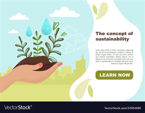 Concept Ecological Sustainability Royalty Free Vector Image