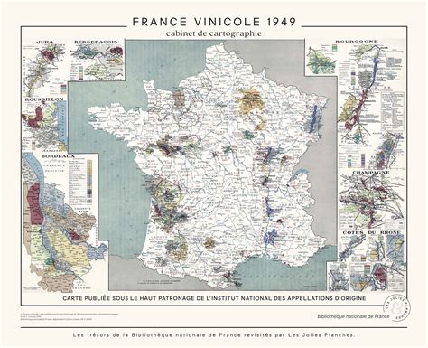 Carte De France Vinicole Les Jolies Planches