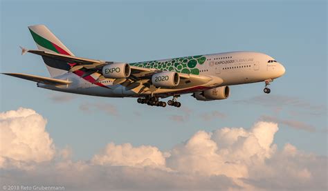 Emirates Airbus A380 861 A6 Eez Expo 2020 Sustainability Livery