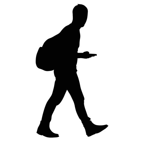 Person Walking Silhouette Png