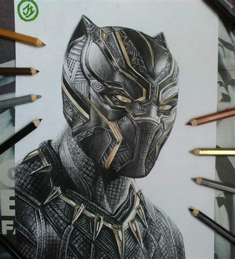 Did A Pencil Artwork Of Black Panther My Fav Mcu Character Pics