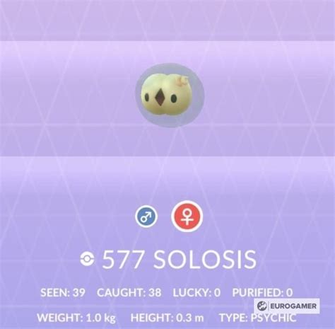 Solosis 100 Perfect Iv Stats Shiny Solosis In Pokémon Go
