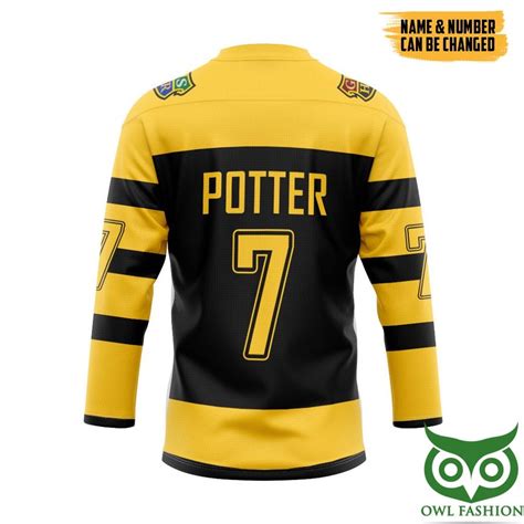 Harry Potter Hogwarts Slytherin Custom Name Number Hockey Jersey Owl