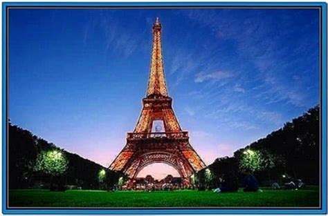 Fireworks From Eiffel Tower Screensaver Download Free