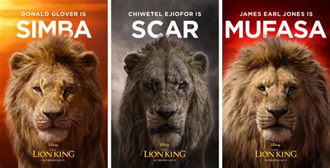 Disney Releases Character Posters For Live Action ‘the Lion King