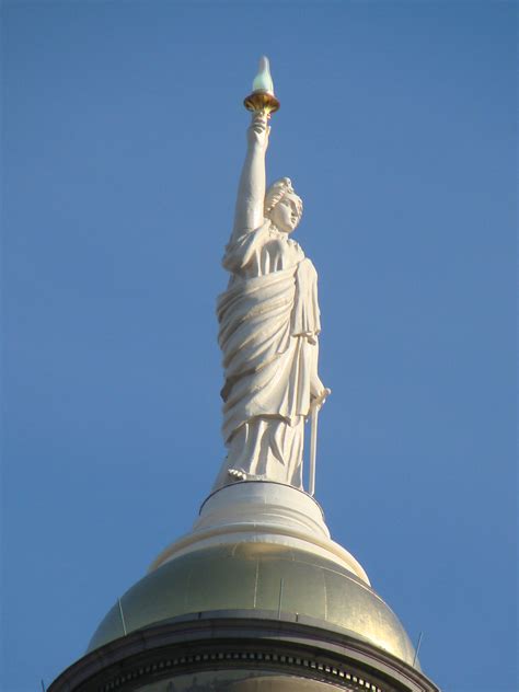 Statue On Top Of Georgia State Capitol Dome Atlanta Ga