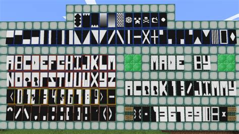 Banner Alphabet Minecraft Project