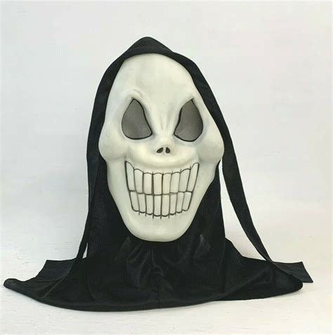 Easter Unlimited Glow In Dark Ghost Halloween Mask Rare Large Teeth
