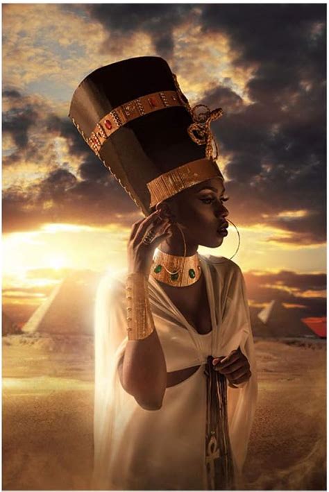 Olgkj Schwarz Und Gold Nackte Afrikanische Gem Lde Frau Sonnenuntergang