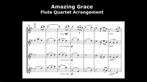 Amazing Grace Flute Quartet Arrangements Youtube