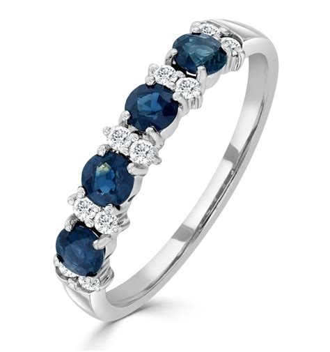 Sapphire Eternity Rings The Diamond Store