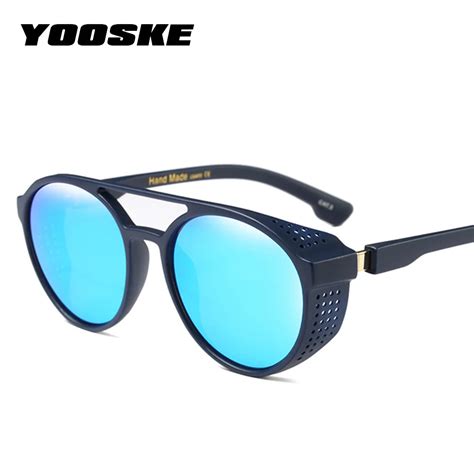 buy yooske vintage steampunk sunglasses men goggles round sunglass women retro