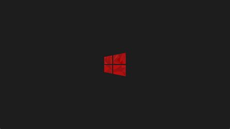 1366x768 Windows 10 Red Minimal Simple Logo 8k Laptop Hd Hd 4k