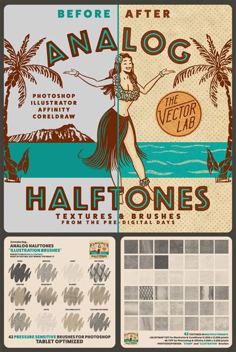 Analog Halftones Halftone Illustration Illustrator Tutorials