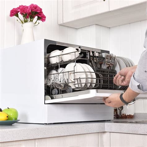 Portable dishwashers can be hooked up to the house's plumbing. Top 10 Best Portable Dishwashers Reviews in 2017 ...