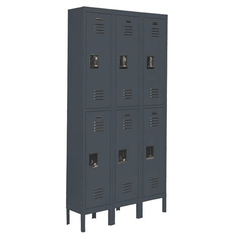 Edsal Citadel 12 In W X 18 In D X 36 In H Steel Double Tier Lockers