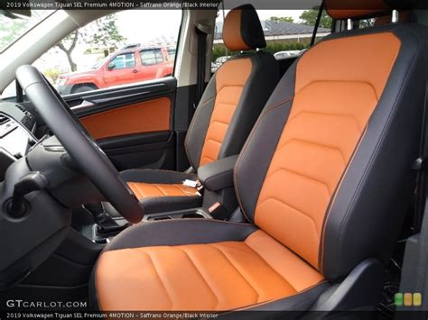 Saffrano Orange Black Interior Photo For The 2019 Volkswagen Tiguan SEL