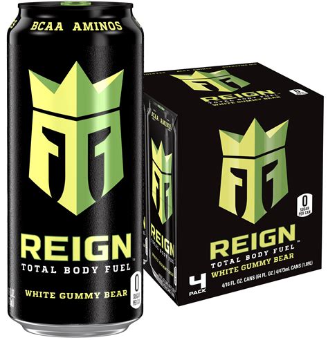 Reign Total Body Fuel White Gummy Bear Performance Energy Drink 16