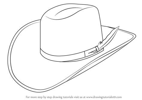 Learn How To Draw Cowboy Hat Cowboys Step By Step Drawing Tutorials