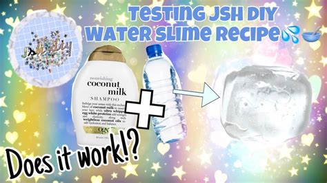 Jsh Diy Shampoo Slime Does It Work Ljr Diy Youtube