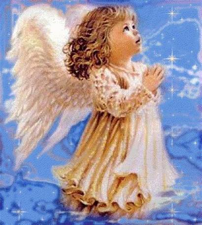Angel Angels Heaven Praying There Painting Child