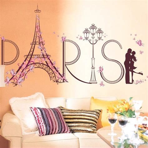 Open for more today i'm showing you how to make spring in paris girly diy room decor. DCTOP Romantic DIY Wall Sticker Home Decor Living Room Quote Paris Eiffel Tower Art Removable ...