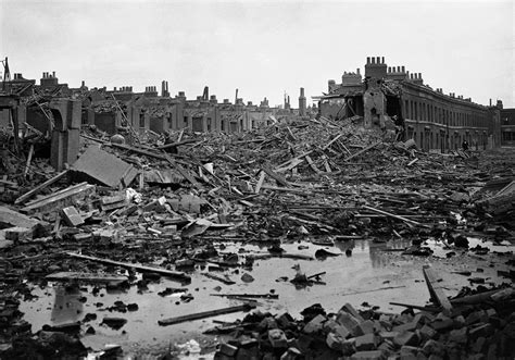 Military History Of The 20th Century London Docks Area Destroyed By