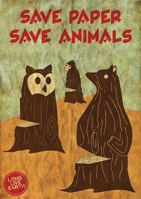 Save Paper Save Animals Endangered Species Graphic Design Competition