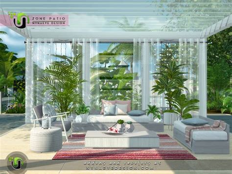 Nynaevedesigns Zone Patio Sims House Sims 4 House Design Sims 4 Garden