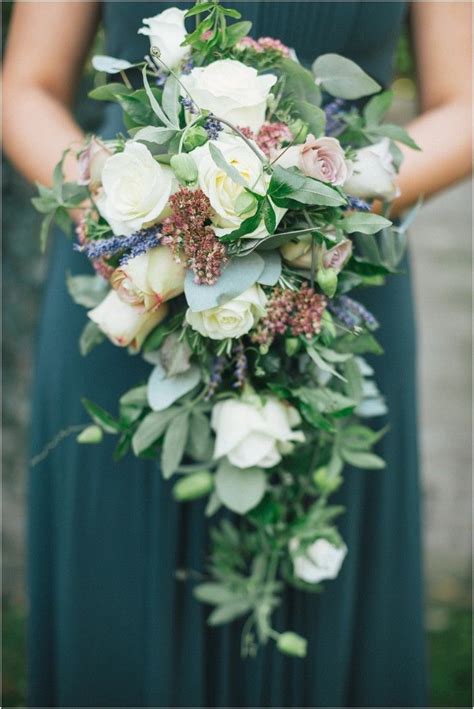 Long Cascading Bridal Bouquet Add A Soft And Romantic Touch To Your
