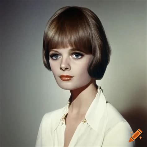 Young Woman With 1970s Dorothy Hamill Hairstyle In A White Blouse On Craiyon