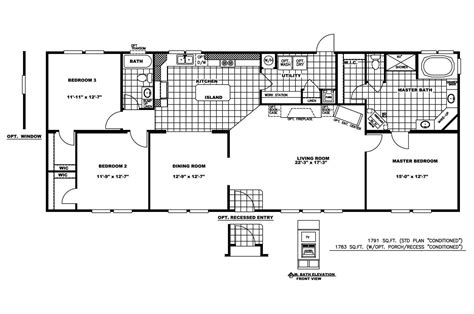 The marlette model mobile home has four bedrooms and two baths and is available in arizona, california, and nevada. Triple Wide Manufactured Homes Floor Plans Marlette ...